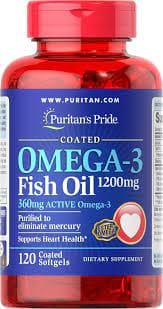 Puritans Pride Omega 3 Fish Oil 1200mg x 120 Softg