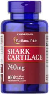 Puritans Pride Shark Cartilage 740Mg x 100 Capsules