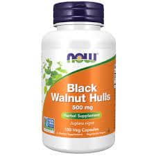 Nowfoods Black Walnut Hulls 500Mg x 100 Capsules