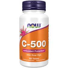 Nowfoods Vitamin C 500Mg With Rose Hips x 100 Tablets