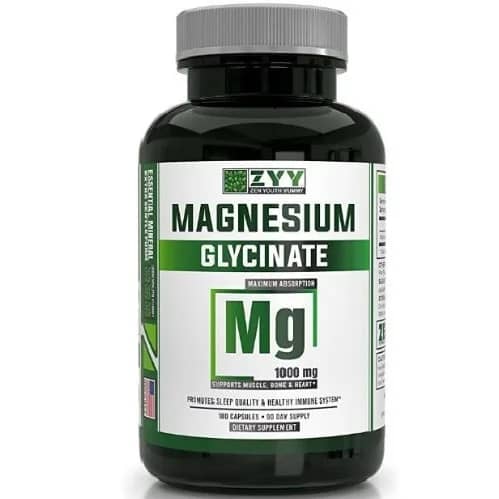 Zyy Nutrition Magnesium Glycinate 1000mg x 180 Cap