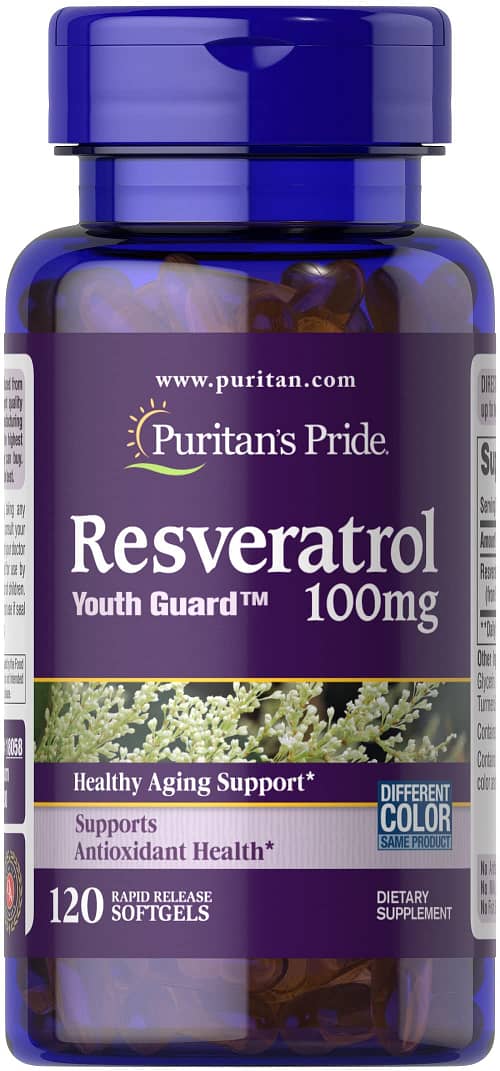 Puritans Pride Resveratrol 100Mg x 120 Softgels
