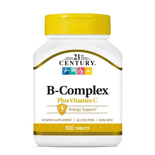 21st Century B-Complex plus Vitamin C x 100 Tablets