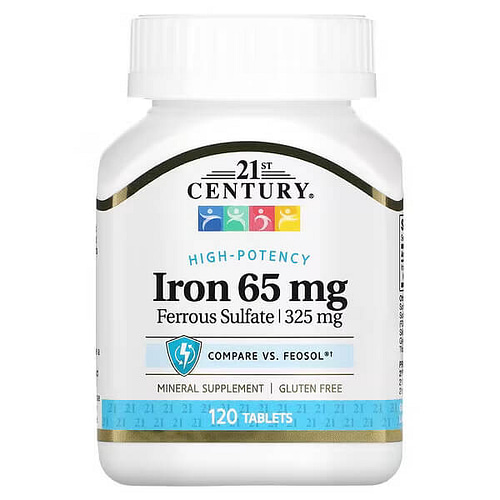 21st Century Iron 65 mg x 120 Tablets