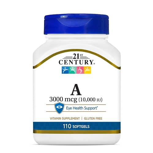 21st Century Vitamin A 3000 Mcg 110 Softgels