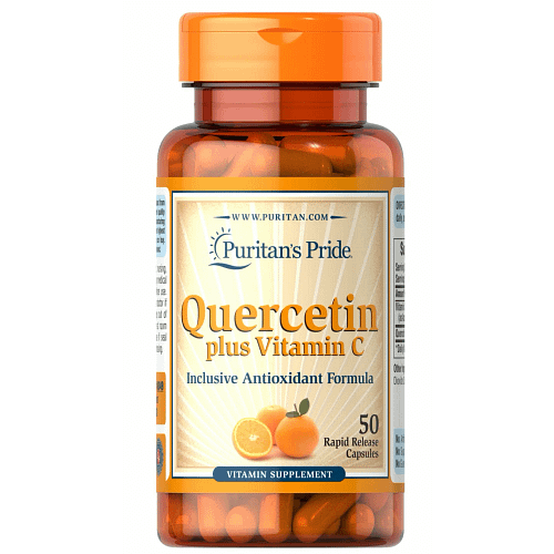 Puritans Pride Quercetin Plus Vitamin C x 50 Capsules