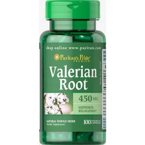 Puritans Pride Valerian Root 450Mg x 100 Capsules