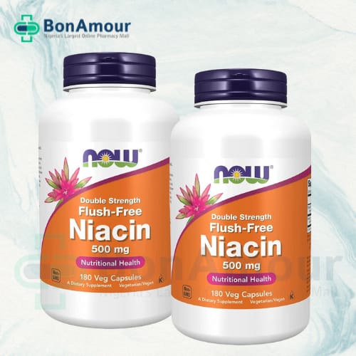 Now Double Strenght Niacin 500mg x 180 Capsules