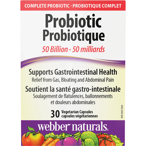 Webber Naturals Probiotic 50 Bcfu x 30 Capsules