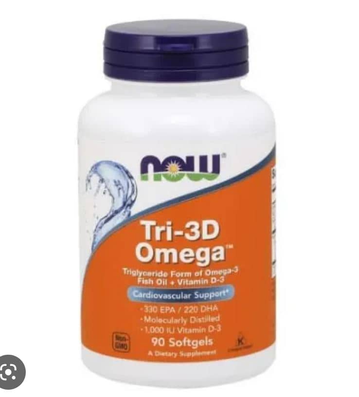 Buy NowFoods Tri-3D Omega, Omega 3 Fish oil Plus Vitamin D3 1000IU ...